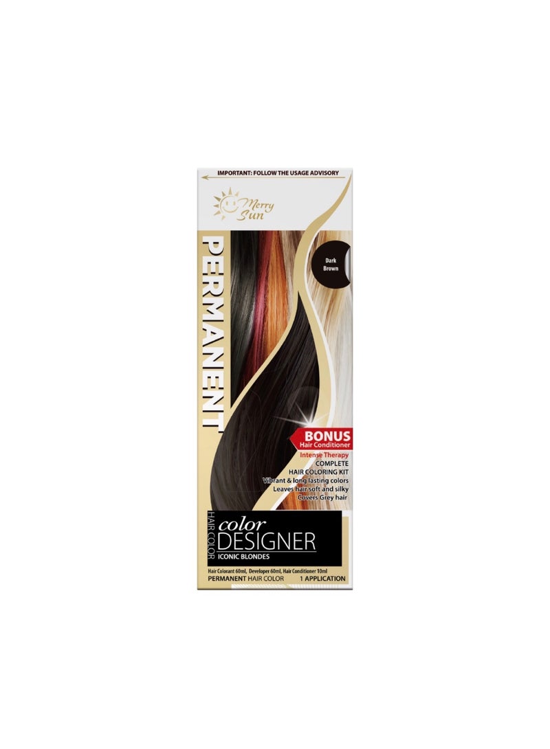 Hair Coloring Kit Dark Brown